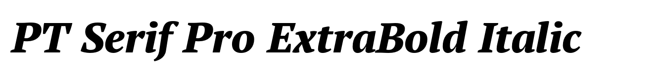 PT Serif Pro ExtraBold Italic image